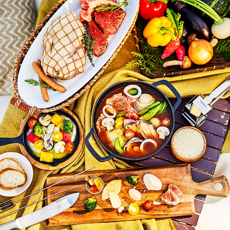 目と舌で味わうBBQディナー